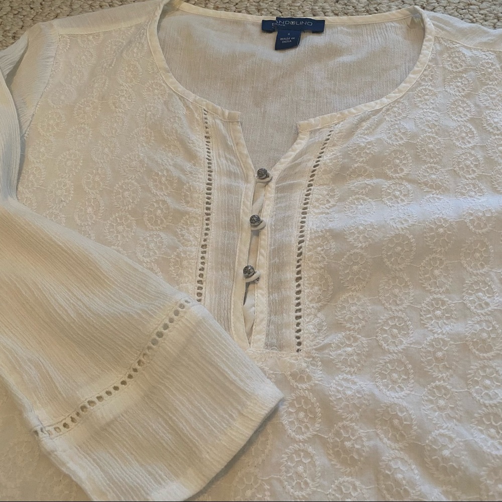 Bandilino Jeans 100% Cotton Long Sleeve Shirt Size Small